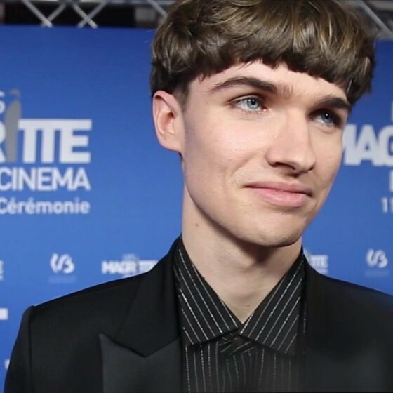 Pierre de Maere sur le tapis bleu de la 11e cérémonie des Magritte du Cinéma